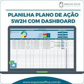 Planilha Plano de Ação 5w2h com Dashboard em Excel Loja das Planilhas